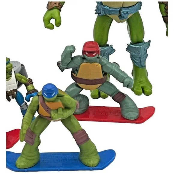 TEENAGE MUTANT NINJA TURTLES 7 Piece Toy Lot TMNT Mirage Viacom McDonalds - Picture 5 of 12